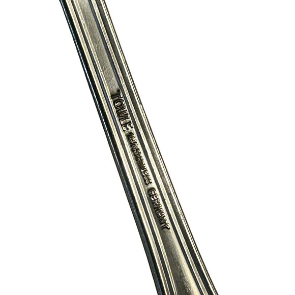 2 Place Oval Soup Spoons Towle LONDON SHELL 18/10 Stainless China 7 1/8" - Picture 5 of 5